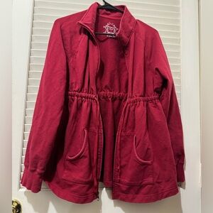 Motherhood Rich Burgundy Utility Jacket